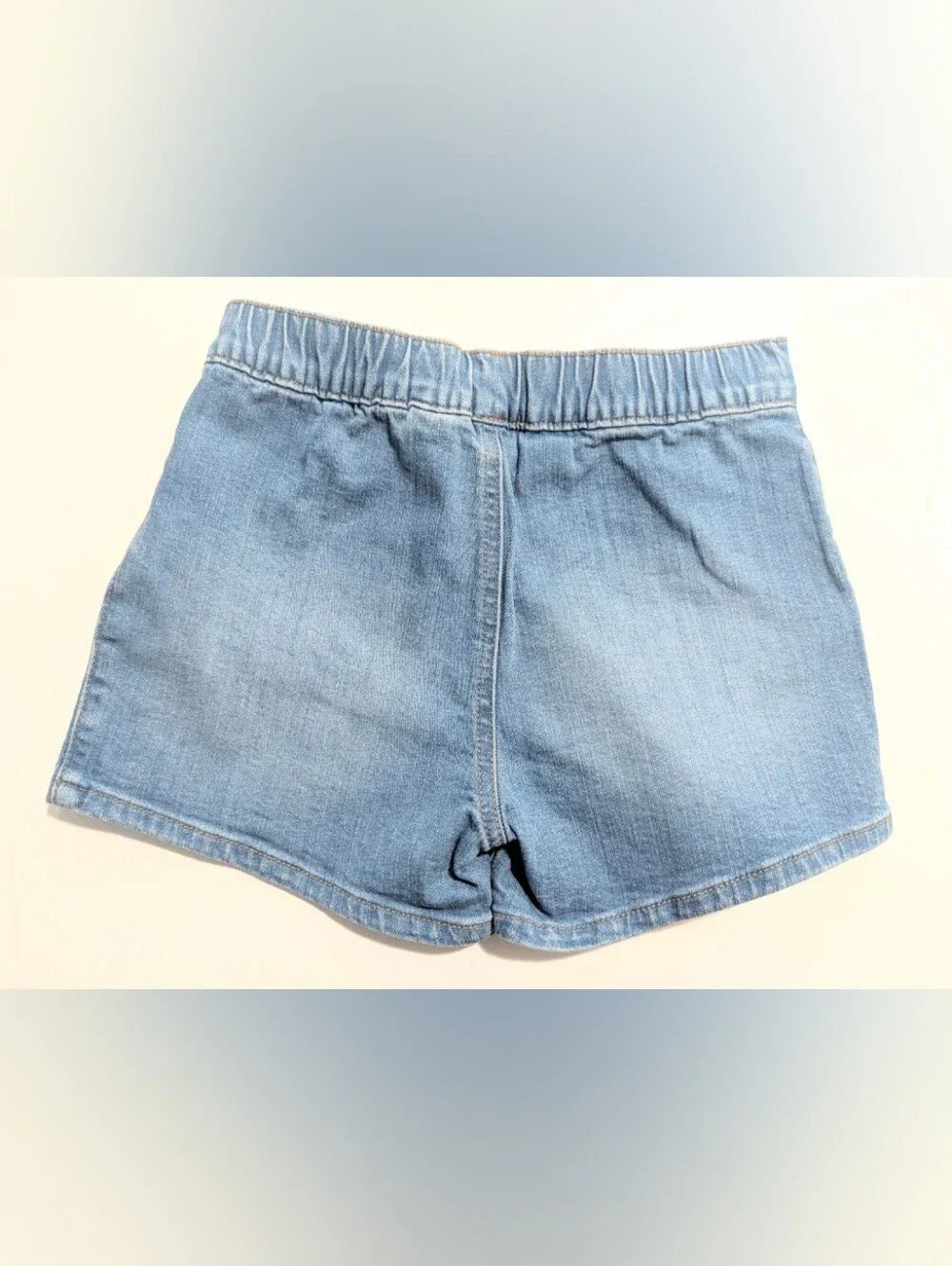 Girls Denim Button-Pocket Shorts